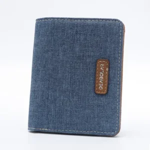 Cowboy Blue Fabric Wallet Men