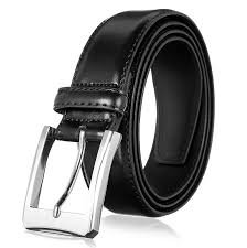 Leather Belt, Single (Black, 36in)