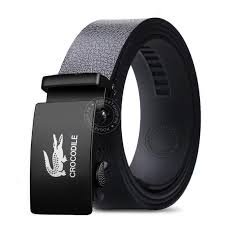 Men Auto lock buckle belt