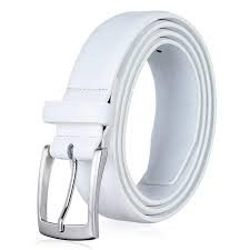 Belt Single Prong Buckle-White