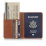 Leather Passport Travel Wallet