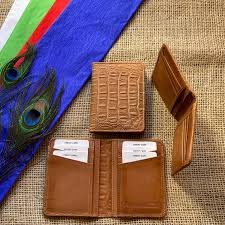 Leather Crocodile wallet "Card Holder"