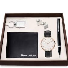 Gift Name on Leather Wallet 5 in 1