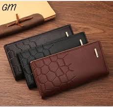 Men Long Wallet PU Leather