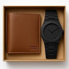 Leather Wallet Gift Box for Men